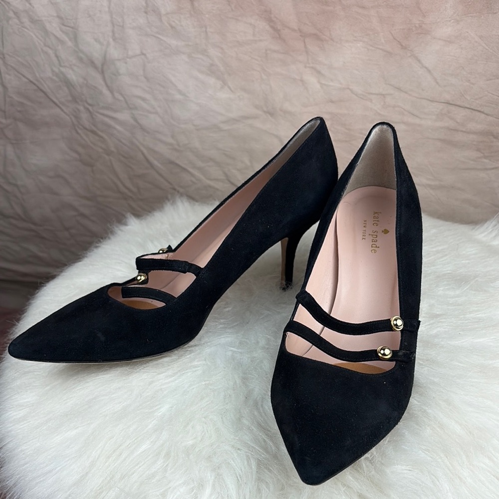 Kate Spade Black Mary Jane Heels
